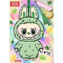 Labubu Clover Luck Çılgın Koleksiyon - Çıkartmalı Boyama Kitabı