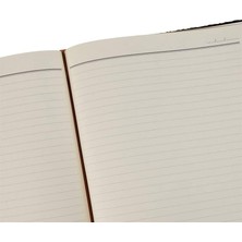 2k 4811 Defter 14X20 Cm. Çi̇zgi̇li̇ 160 Yapraklı Suni Deri Hilton Desen Kapaklı Kahverengi, Kahverengi