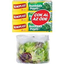 3'lü Çok Al Az Öde Ekonomik Paket Orta Boy 90'lı Buzdolabı Poşeti, Sızdırmaz & Bpa Içermez Gıda Saklama Torbası, Et, Tavuk, Balık, Sebze, Meyve, Çorba, Sos, Peynir, Kuruyemiş, Sandviç