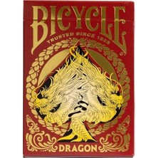 Red Dragon Altın Folyo Premium Oyun Kartları, 1 Güverte
