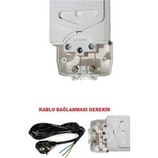 Multi-Let Siyah Altılı Priz Anahtarlı Toprak Klemensli Çocuk Korumalı