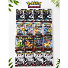 Abetto Market Pokemon Oyun Kartı 4 Set Bir Arada Toplam 16 Paket Pokemon Oyun Kartı