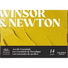 Winsor & Newton : Galeria : Akrilik Boya Seti : 10 Renk x 12 ml Tüp (+ Fırça + Bloknot + Palet)