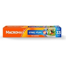 Streç Film 33 Metre, Pvc Içermez, Standart Boy Gıdaları Taze Tutan Streç Film