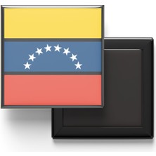 İberk Buzdolap Magneti Venezuela Caracas Bayrağı - Vektörel Bayrak