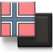 İberk Buzdolap Magneti Norveç Norway Oslo Bayrağı - Vektörel Bayrak