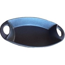 Oval Fırın Kabı Dış Döküm Iç Seramik-Lacivert