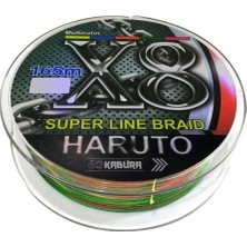 Kabura Haruto Süper Line Braid X8 Multicolor Örgü Ip 165MT