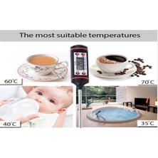 Dijital Mutfak Termometresi - Sıcaklık Ölçer Gıda, Yemek, Et, Süt Sıcaklık Ölçer
