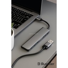 Busstier 8 In 1 USB C Hub Çoklu Adaptör USB 3.0 ve USB 2.0 Hub Tf Sd Kart Okuyucu 3.5mm Ses Çıkışı Power Delivery Destekli MacBook Pro Laptop Tablet Uyumlu