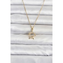 316L Çelik Zincir Gold Renk Caretta Caretta Model Kadın Kolye