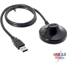 5552 1 Metre USB 3.0 Standlı Dişi Erkek Uzatma Kablosu 1 Metre USB 3.0 Erkek Dişi Uzatma Dock Standlı Istasyonlu Kablo