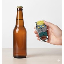 Sevimli Kedi Şişe Açacağı Mıknatıs, Bira Kola Barmen Mutfak Barmen Için Buzdolabı Mıknatısı Silikon Metal Şişe Açacağı Metal Yenilik Sevimli Eğlenceli Şekil, Benzersiz Doğum Günü Bira Hediyeleri