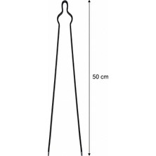 Kral Mangal Köz Maşası Siyah (50CM)