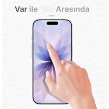 iPhone 17 Için Kolay Kurulum Kitli Takılırken Camın Altında Kesinlikle Toz Bırakmayan Ekstra Güçlendirilmiş Tam Koruma Sağlayan Pürüzsüz Lazer Kesim Premium Ekran Koruyucu Kırılmaz Cam