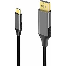 K01E Type-C To Display Port Dp 4K Hd 60Hz Görüntü Aktarım Kablosu
