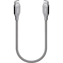 Alumicable Usb-C - Usb-C 30CM 65W Pd/qc Hızlı Şarj/data Kablosu Uzay Grisi Uzay Grisi 2DK50UG