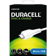 Lightning USB Kablosu (1 M) Apple iPhone Için Micro-Usb (1 Meter) Beyaz USB5013W