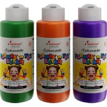 Yeşil-Mor-Turuncu Parmak Boyası 3'lü Set 3X120ML