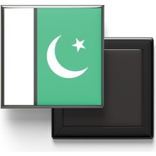 İberk Buzdolap Magneti Pakistan Islamabad Bayrağı - Vektörel Bayrak