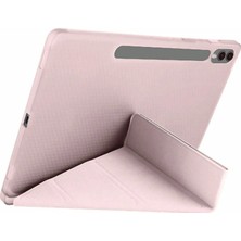 Magicool Samsung Galaxy X610 Tab S9 Fe Plus 12.4 Kılıf Kalemlikli Mars Tablet Kılıfı - Rose Gold