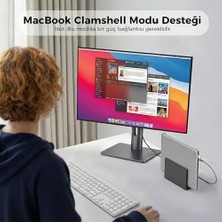 USB C Displayport 1.4 Kablo (8K@60Hz, 4K@240Hz, 2K@360Hz) Hdr Hdcp Type C To Dp , iPhone 15/16/17 Pro, Macbook, iPad Pro/air,  S25 Uyumlu (2 Metre)