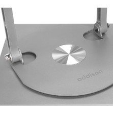 Dionyverse Store Addison AD-RC30 360 Derece Dönebilen Ayarlanabilir Çelik/alüminyum + Kaymaz Silikon Ped Metal Laptop Stand