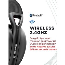 Crack H11 Siyah Wireless 2.4g+ Bluetooth Mikrofonlu Oyuncu Kulaklığı