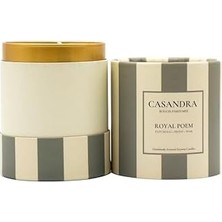 Casandra Royal Poemsoya Mum – Patchouli & Şakayık & Armut Kokulu Dekoratif Aromaterapi Mum