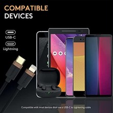 1m Usb-C To Lightning Braided Black