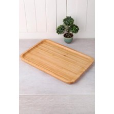 Bambu Lüx Dikdörtgen Büyük Servis-Sunum Tabağı 30X20X1,8CM