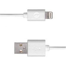 Taks Lightning ile Uyumlu Kablo 100 cm 5DK34B - Beyaz (2 Yıl Garantili) (Beyaz)