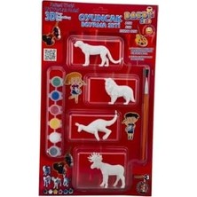 Aslan Kaplan 3D Oyuncak Boyama Seti Eğitici Boya Seti Oyuncak Yıkanabilir Set-2