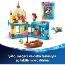 Princess Ariel'in Sihirli Mini Sarayı 43285 – 5 Yaş ve Üzeri Için Ariel, Flounder ve Sebastian Karakterleri ile Mağara Içeren Yaratıcı Oyuncak Yapım Seti, Hediye Fikri (179 Parça)