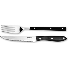 Pirge Steak/biftek Bıçağı & Çatal Seti 12 cm