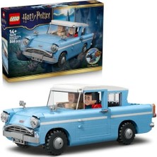 Harry Potter Sihirli Uçan Ford Anglia 76470-14 Yaş ve Üzeri Çocuklar Için Parçalarla Inşa Edilen Ron ve Harry Figürleri ile Hedwig Içeren Yaratıcı Oyuncak Yapım Seti, Hediye Fikri (868 Sayfa)