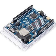 Arduino Uno R4 Wifi  – Renesas RA4M1 + ESP32-S3, Wi-Fi, Bluetooth, Usb-C, Can, 12-Bit Dac, Op Amp, Qwiic Connector, Gelişmiş Iot ve Gömülü Projeler Için 12X8 LED Matrisi