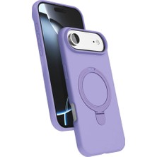Eco Port Apple Iphone 17 Air Regal Magsafe Standlı Kapak - Lila