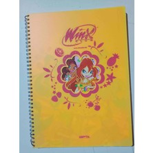 Gıpta Winx 80 Yaprak Karelı Notebook Defter A4 Spırallı