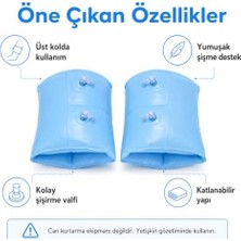 Çocuk Şişme Yüzme Kolluğu, 1-6 Yaş Için Şişirilebilir Deniz ve Havuz Kolluğu, Çift Hava Valfli, Hafif ve Taşınabilir Yüzme Yardımcı Kolluk