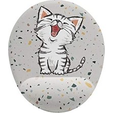 Minik Kedi Bilek Destekli Mouse Pad