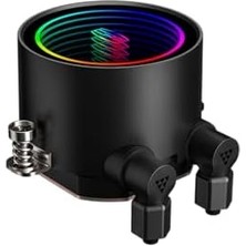 Argb 360MM Sıvı Soğutucu, 120MM Sessiz Argb Fanlar, Intel Lga 115X/1200/1700/20XX ve Amd Am4/am5 ile Uyumlu (Cps DA360) Siyah