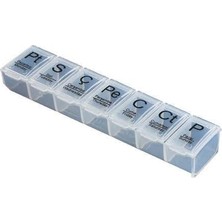Aletools   Haftalık Günlük Hap Saklama Kutusu 7 Günlük Hap  Saklama Kabı