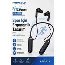 Semel Bluetooth Uyumlu Spor Kulaklık Uzun Pil Ömürlü Boyun Askılı Stereo Sesli