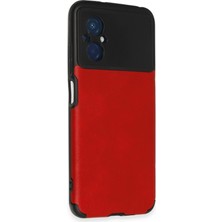 Magicool Newface Xiaomi Poco M5 Kılıf Loop Deri Silikon - Kırmızı