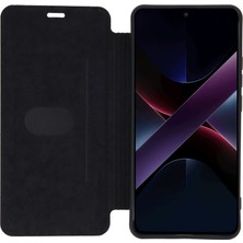 Hobibahçem Poco X7 Pro Kılıf Flip Cover - Taba