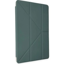 Magicool Newface Apple Ipad 2022 10.9 (10.nesil) Kılıf Kalemlikli Mars Tablet Kılıfı - Koyu Yeşil