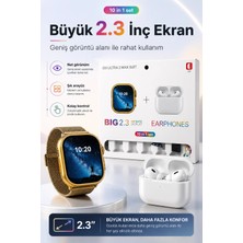 Semel Akıllı Saat ve Kablosuz Kulaklık Bir Arada Telefon Uyumlu Şık Hediye Seti