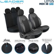 Auto Good Store Toyota Yaris 2011-2014 Uyumlu Lüx Deri Detaylı Oto Koltuk Kılıfı Ön Arka Takım Lotus Siyah