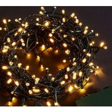 Semel 10M 100 LED Boncuk Lamba Gün Işığı Siyah Kablo
